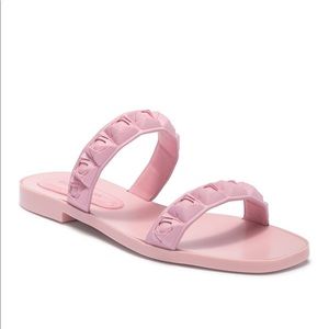 Stuart weitzman pink jelly sandals